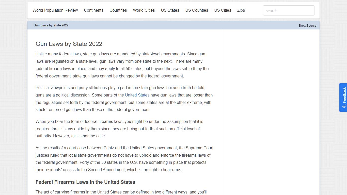 Gun Laws by State 2022 - worldpopulationreview.com